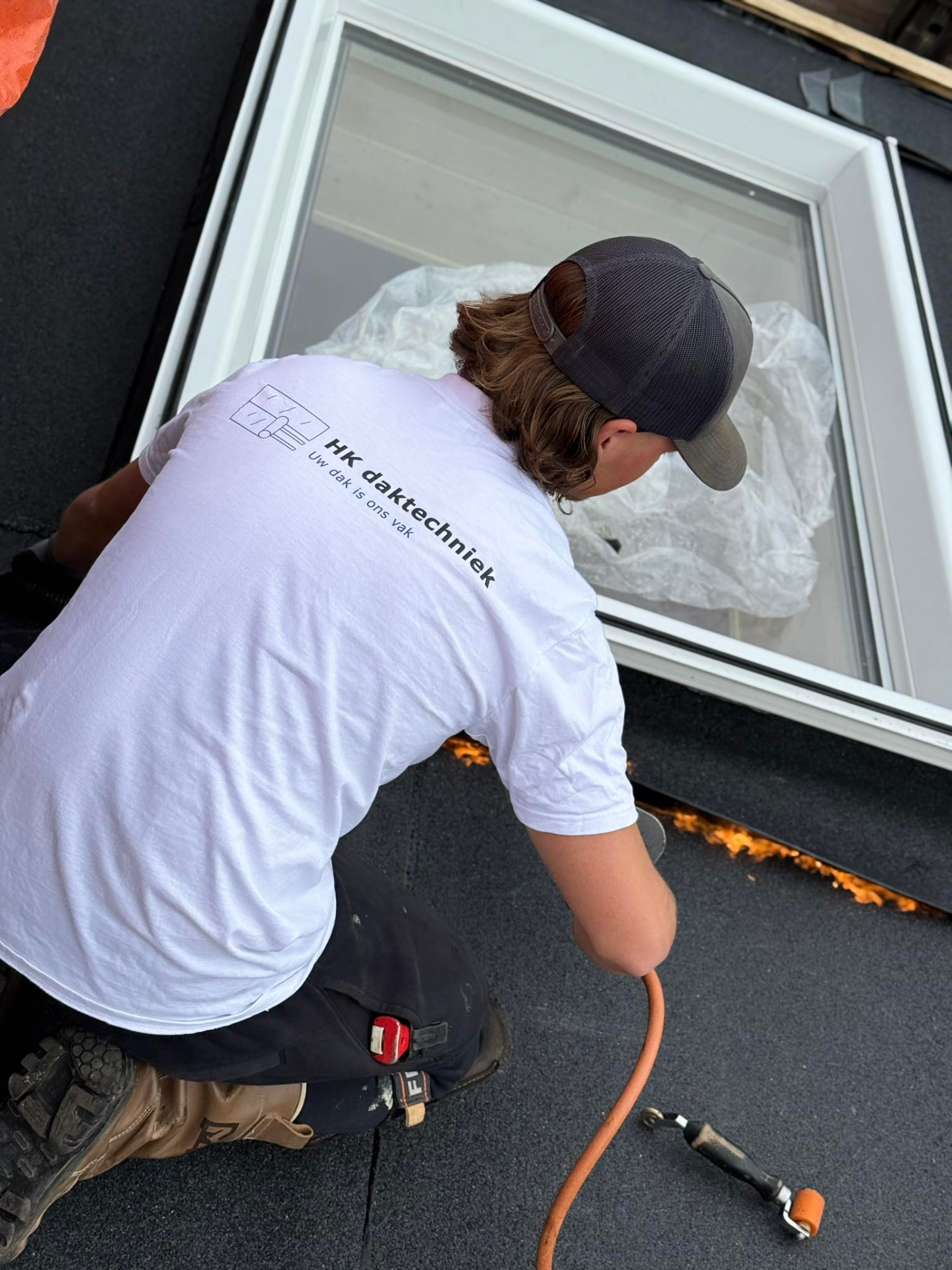 Dakraam waterdicht ingewerkt in Almelo